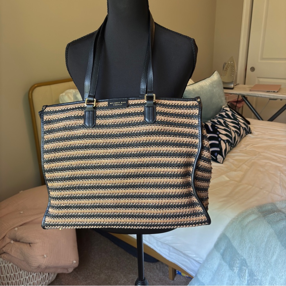 Elegant Black and Tan Women's Tote Bag